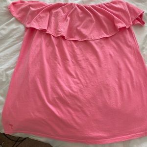 Lily Pulitzer Bright Pink Flowy Tube Top XL